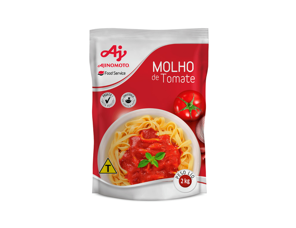 MOLHO DE TOMATE TRADICIONAL AJINOMOTO BAG 2 KG (CX 8 BAG)